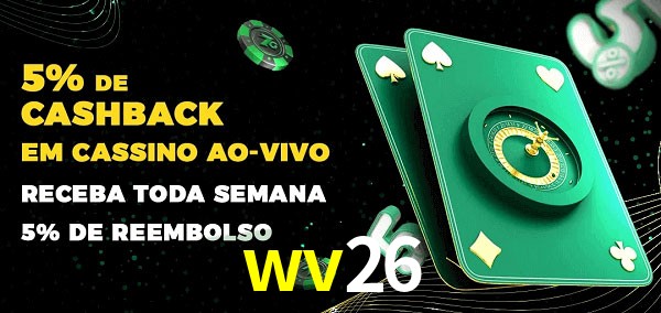 Promoções do cassino ao Vivo wv26